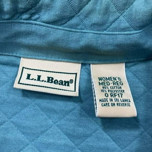 RELISTED LL Bean Teal Quilted Zip Up Jacket - Picture 5 of 7